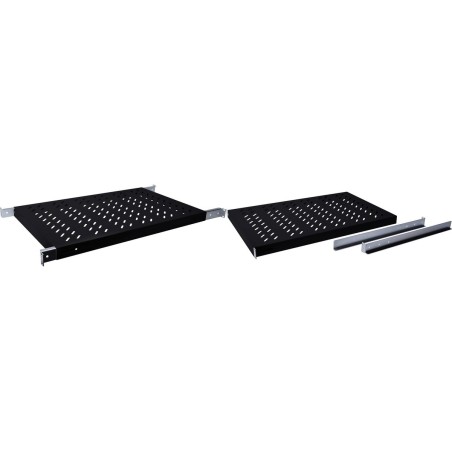 DIGITUS Rack Shelf Black - Durable, Stylish, and Perfect for Organized Storage (4016032365013)